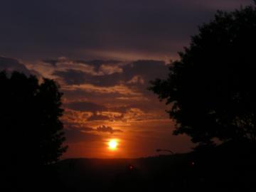 Sun Setting at Riverfront Green Park