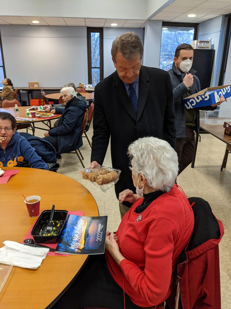 March 2022 - St. Patricks Day, George Latimer Visit 02